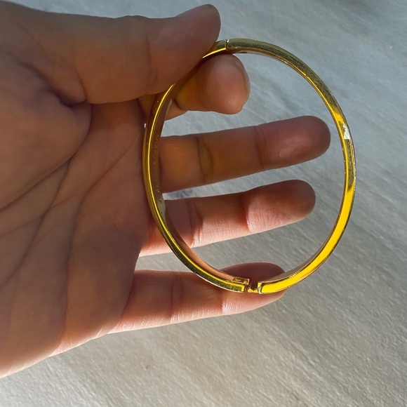 Michael Kors Black and Gold Logo Bangle - Picture 7 of 7